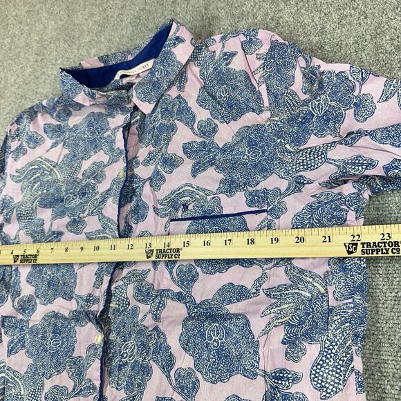Victoria's Secret Mayfair COTTON MODAL Floral Pink Pajamas Matching Set Large - Picture 12 of 15